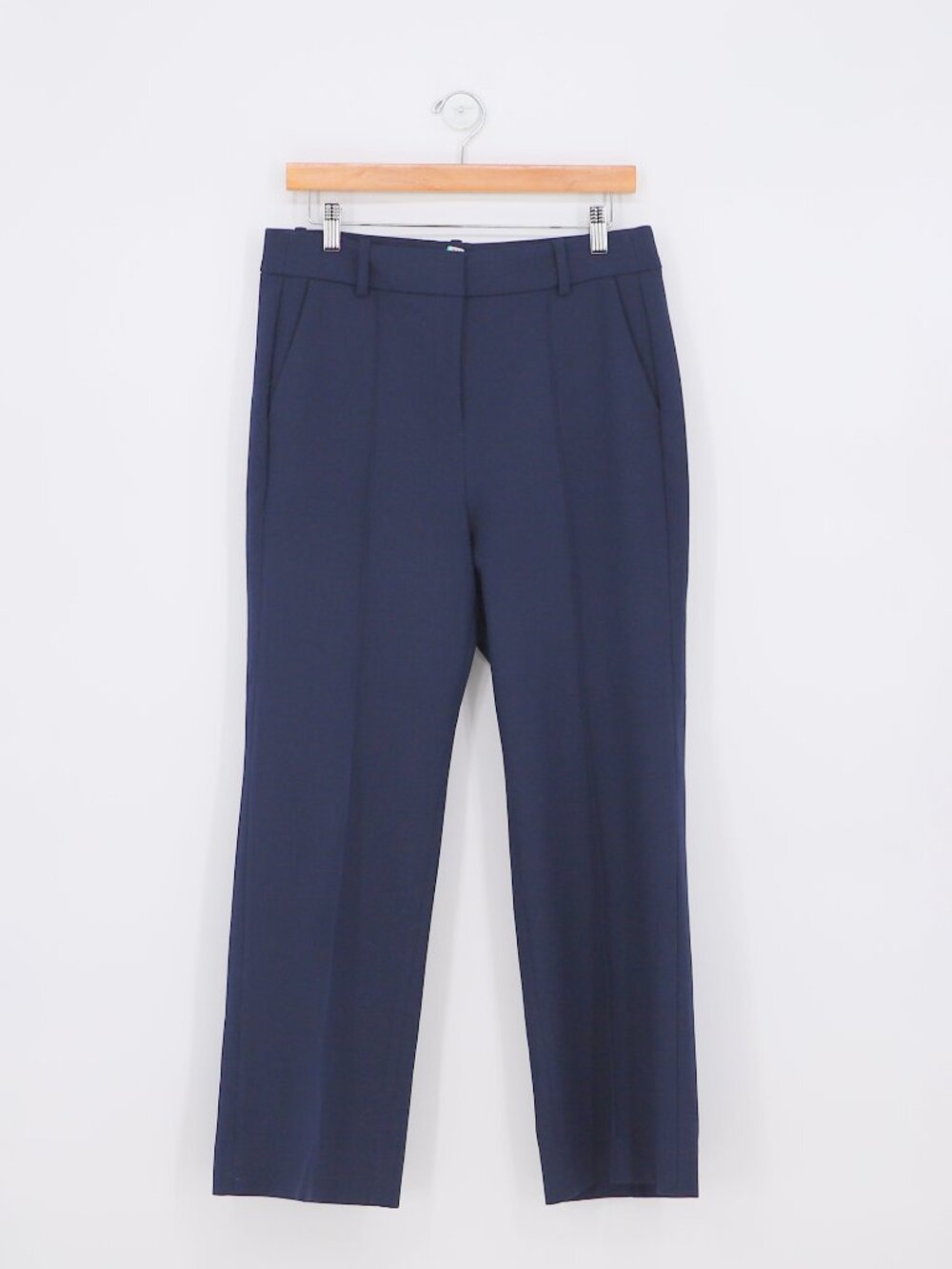 J. CREW Cropped Natalia Pant in Four-season Stretch in Navy Size 8